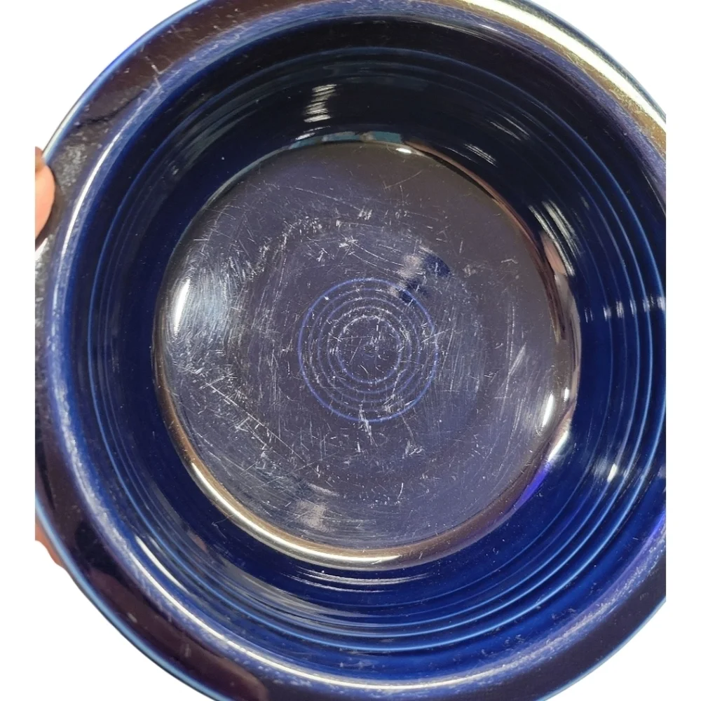 Classic Rim 8 1/4 Inch Large Serving Bowl 40 OZ Cobalt